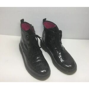 STEVIES Girls Womens JPlay Black Glitter‎ Ankle Boots Shoes Size 4M